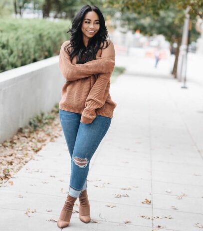 curvy girl outfits winter work