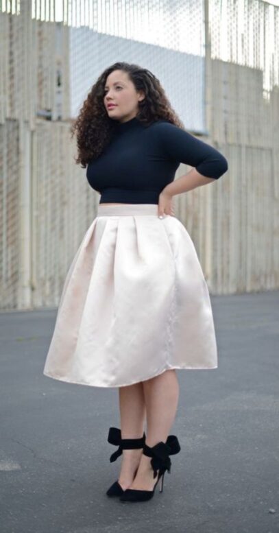 curvy girl outfits work
