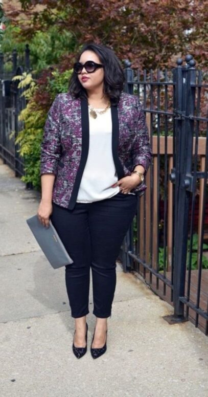 curvy girl outfits work casual