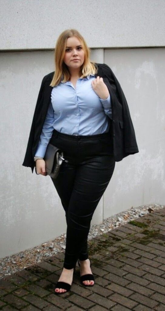 curvy girl outfits work casual