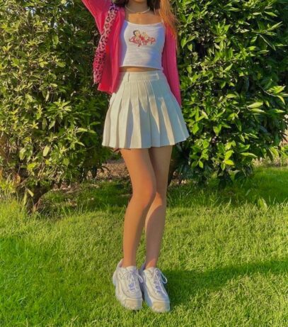 cute tennis skirt outfits