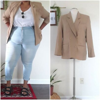 dark academia plus size outfit