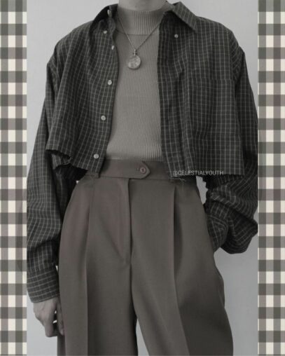 dark academia plus size outfit