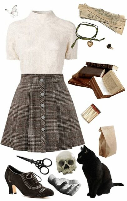 dark academia summer fashion