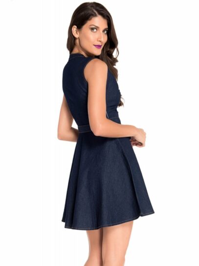 dark denim dress