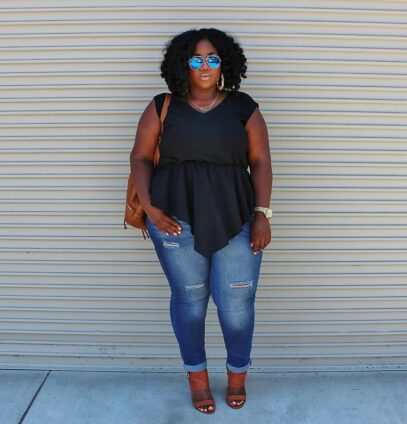 date night plus size outfit