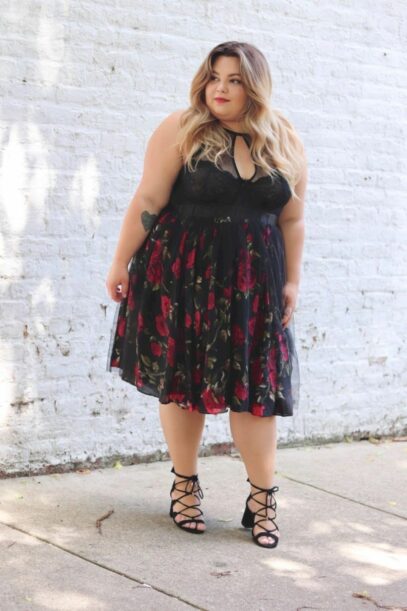 date night plus size outfit