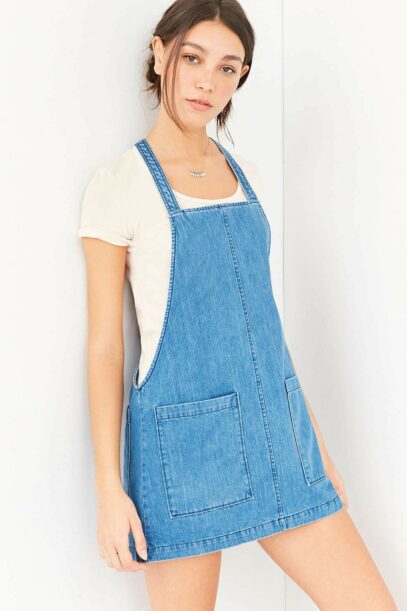denim dress aesthetic