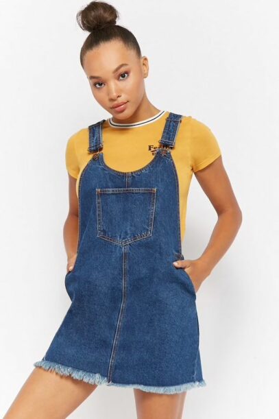 denim dress aesthetic