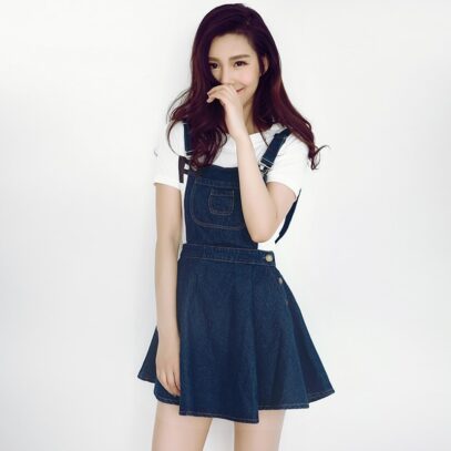 denim dress black girl