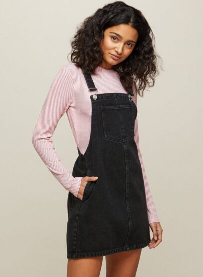 denim dress black girl
