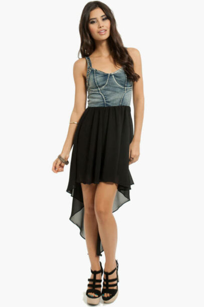 denim dress black girl