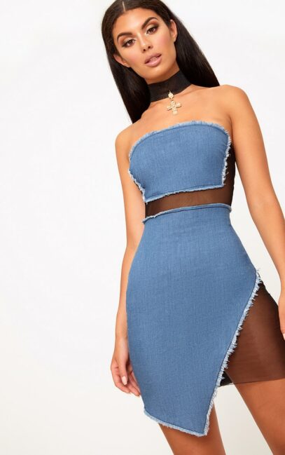 denim dress black girl