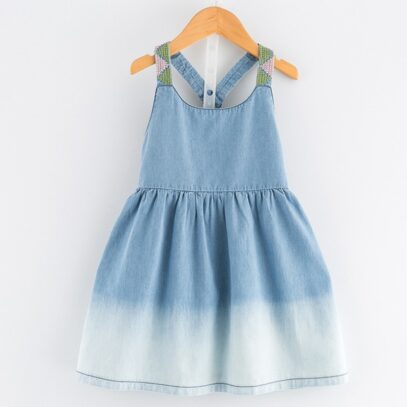 denim dress for kids girl