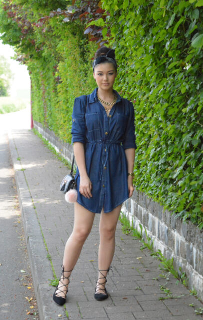 denim dress outfit