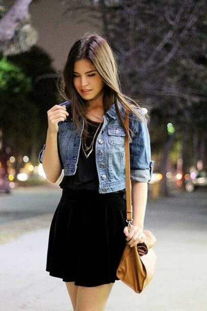 denim dress outfit black girl