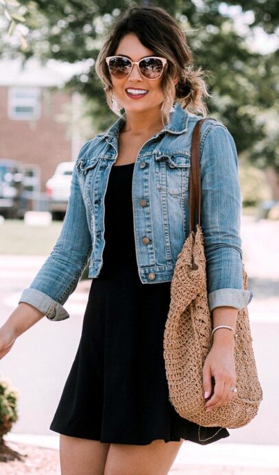 denim dress outfit black girl