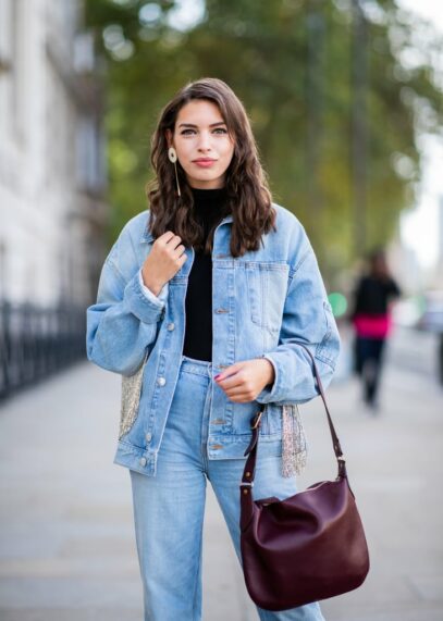 denim dress outfit ideas