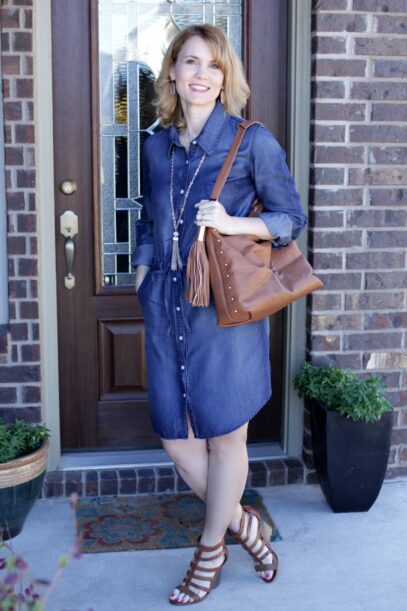 denim dress outfit spring
