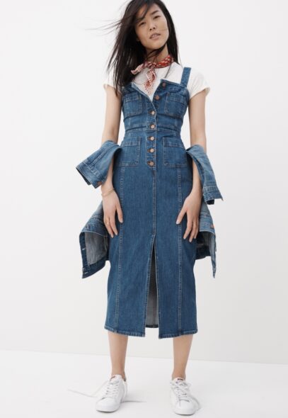 denim dress outfit summer