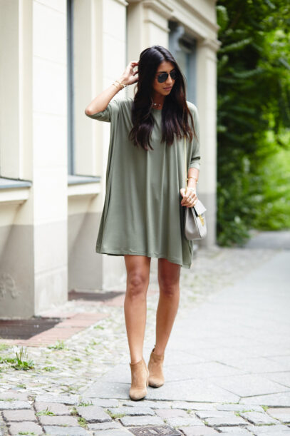 denim dress outfit summer casual