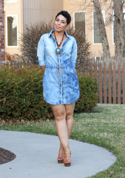 denim dress photoshoot