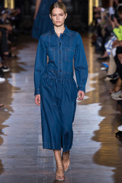 denim dress runway
