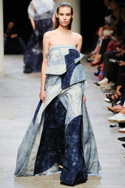 denim dress runway