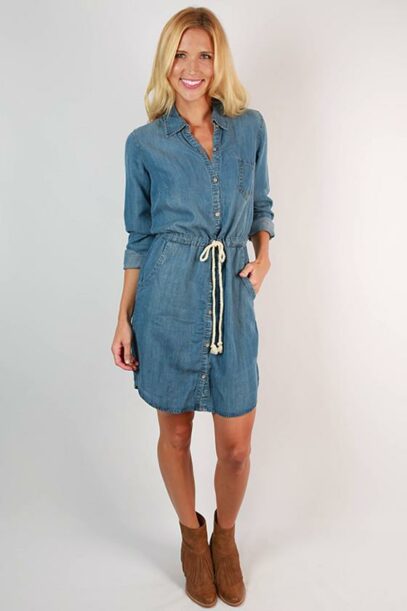 denim dress style