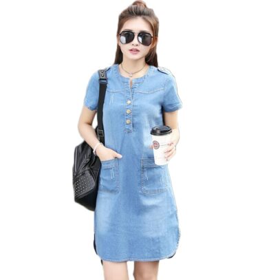 denim dresses for women casual summer
