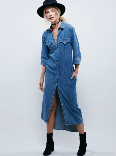 denim gown jean dresses