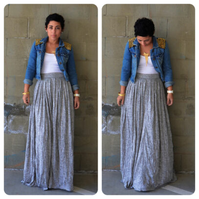 diy denim dress