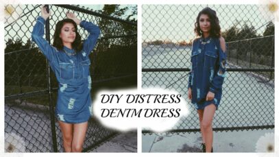 diy denim dress