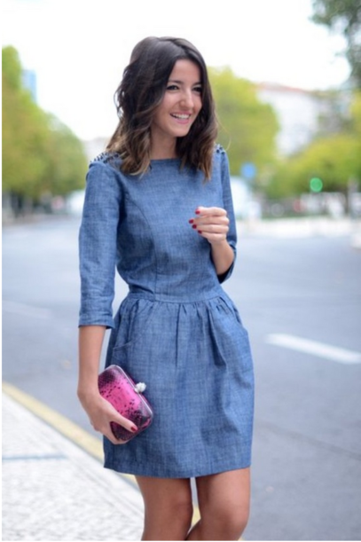 diy denim dress