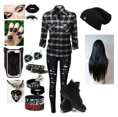 emo hippie outfits