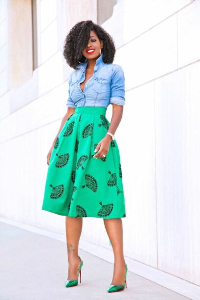 fitted skirt outfits