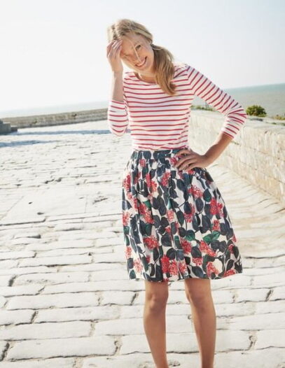 floral skirt outfits