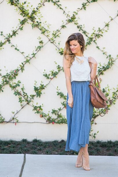 flowy skirt outfit