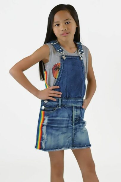 girls denim dress