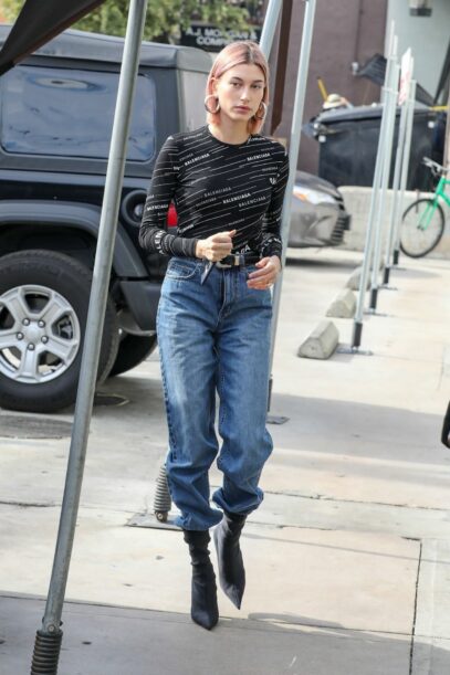 hailey bieber street style