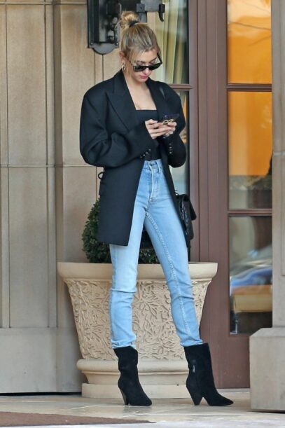 hailey bieber street style