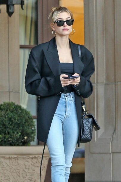 hailey bieber street style