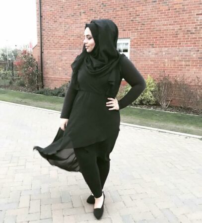 hijab plus size outfit