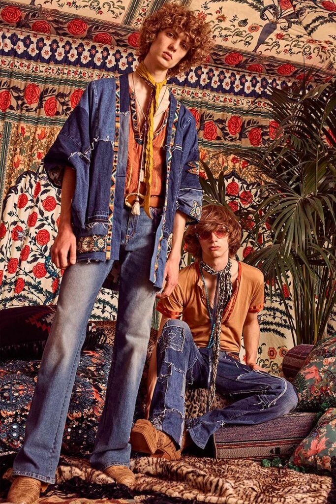 hippie outfits 70s men