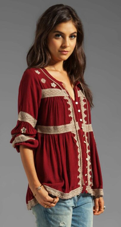 hippie outfits shirts & tops