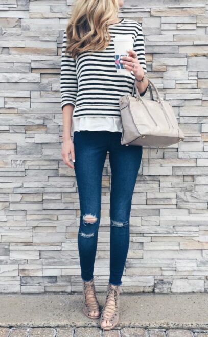 jean dress outfit spring