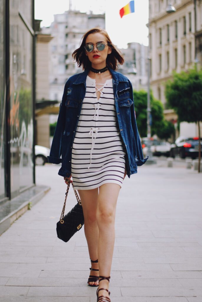 jean dress outfit spring