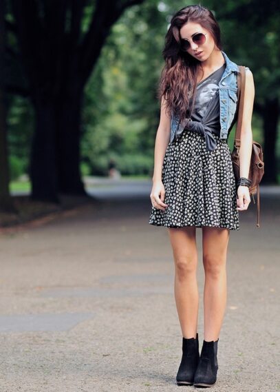 jean dress outfit summer