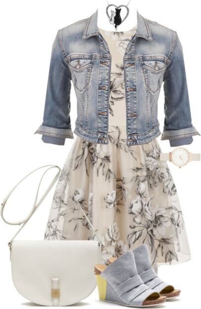jean dress outfit summer casual
