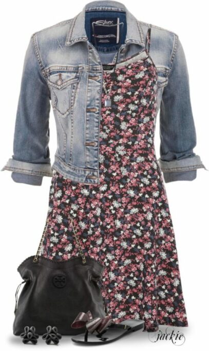 jean dress outfit summer casual